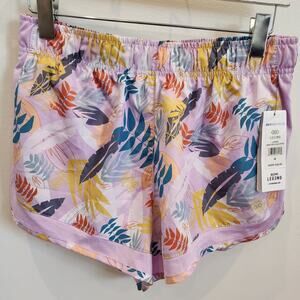 Floral women's triangle swim shorts size M